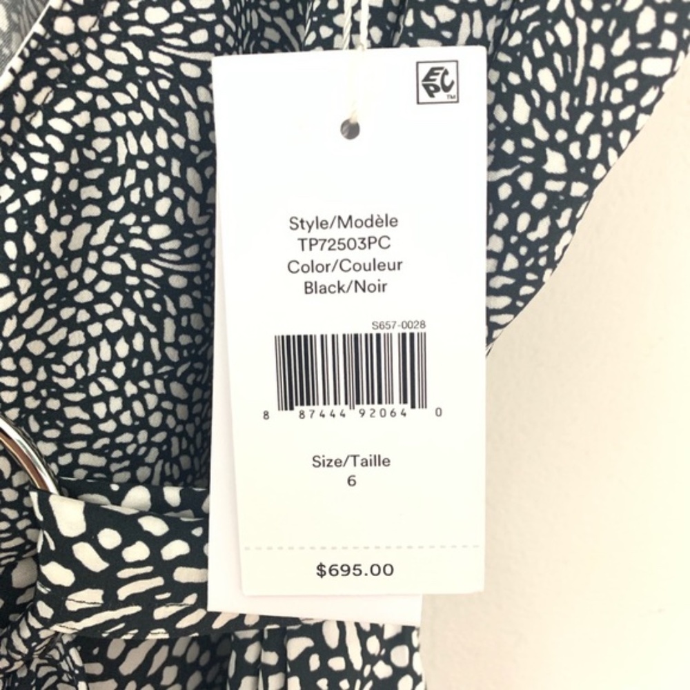 NWT Derek Lam 10 Crosby Silk Midi Wrap Dress 6 - Picture 7 of 8